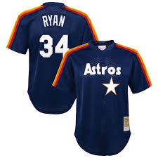 Nolan Ryan Houston Astros Official MLB Jersey Mitchell & Ness