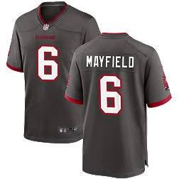 Baker Mayfield Tampa Bay Buccaneers Official NFL Nike Jersey Pewter color