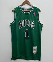 Derrick Rose Chicago Bulls Official NBA Green St. Patrick’s Day Jersey