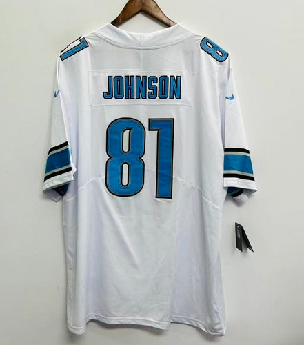 Calvin Johnson Detroit Lions Official NFL Nike Jersey white
