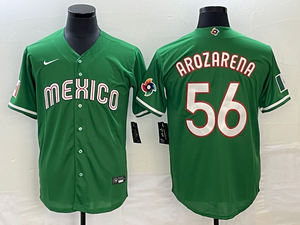 Randy Arozarena Mexico Baseball Jersey Nike green