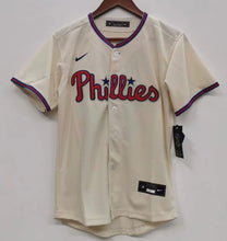 Any name and number Philadelphia Phillies Jersey custom made by Nike cream