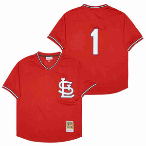 Ozzie Smith St. Louis Cardinals Jersey  Mitchell & Ness Red