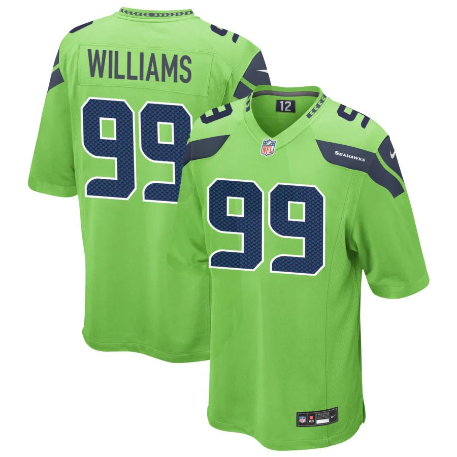 Leonard Williams Seattle Seahawks Official NFL Jersey Nike Neon green Classic Authentics