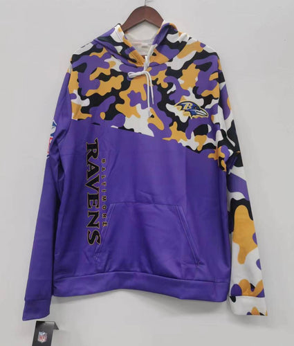 Baltimore Ravens color camouflage light weight hoodie