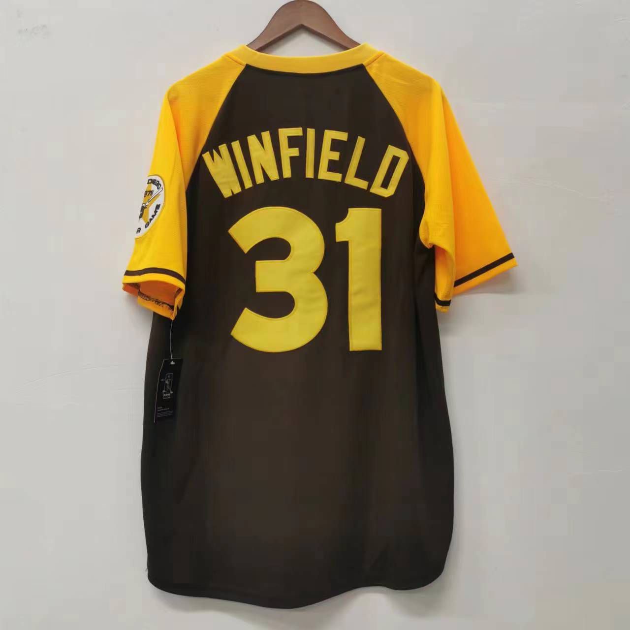 【激レア・直筆サイン入り Dave Winfield MLBユニフォーム】 Dave Winfield San Diego Padres Official MLB Nike Jersey – Classic