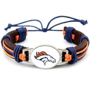 Denver Broncos NFL leather bracelet