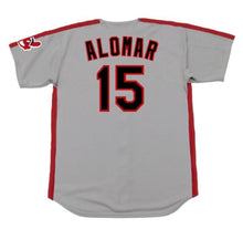 Sandy Alomar Cleveland Indians Official MLB Majestic Jersey gray