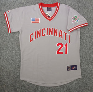 Paul O’Neill 1990 Cincinnati Reds Official MLB Majestic Jersey gray