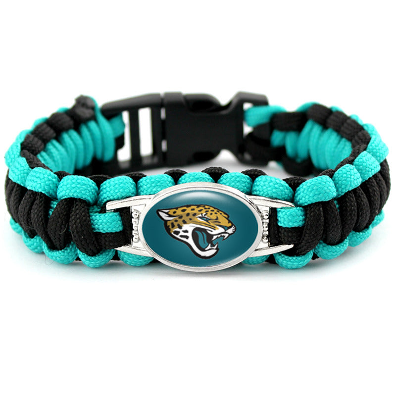 Jacksonville Jaguars snap clasp bracelet