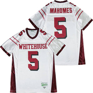 Patrick Mahomes Whitehouse Texas High School Jersey White