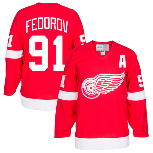 Sergei Federov Detroit Red Wings Official NHL CCM Jersey