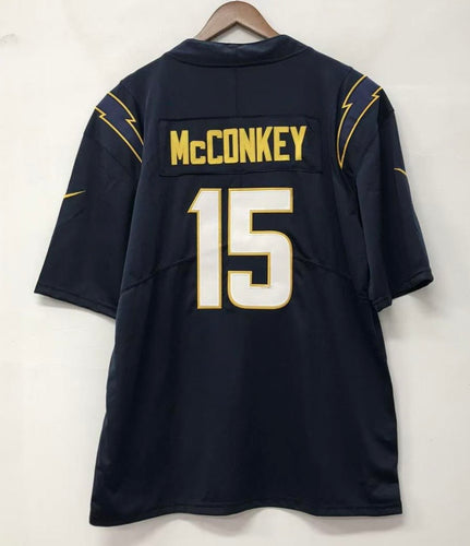 Ladd McConkey Los Angeles Chargers Official NFL NIKE Jersey dark blue