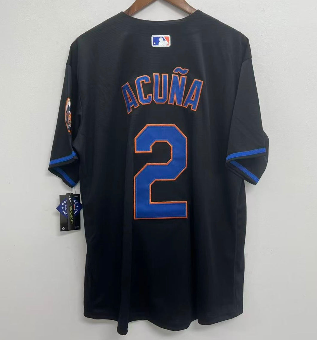 Luisangel Acuna New York Mets Official MLB Nike Jersey Black