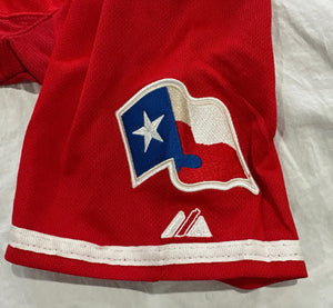Josh Hamilton Texas Rangers official MLB Jersey 2015 World Series Majestic
