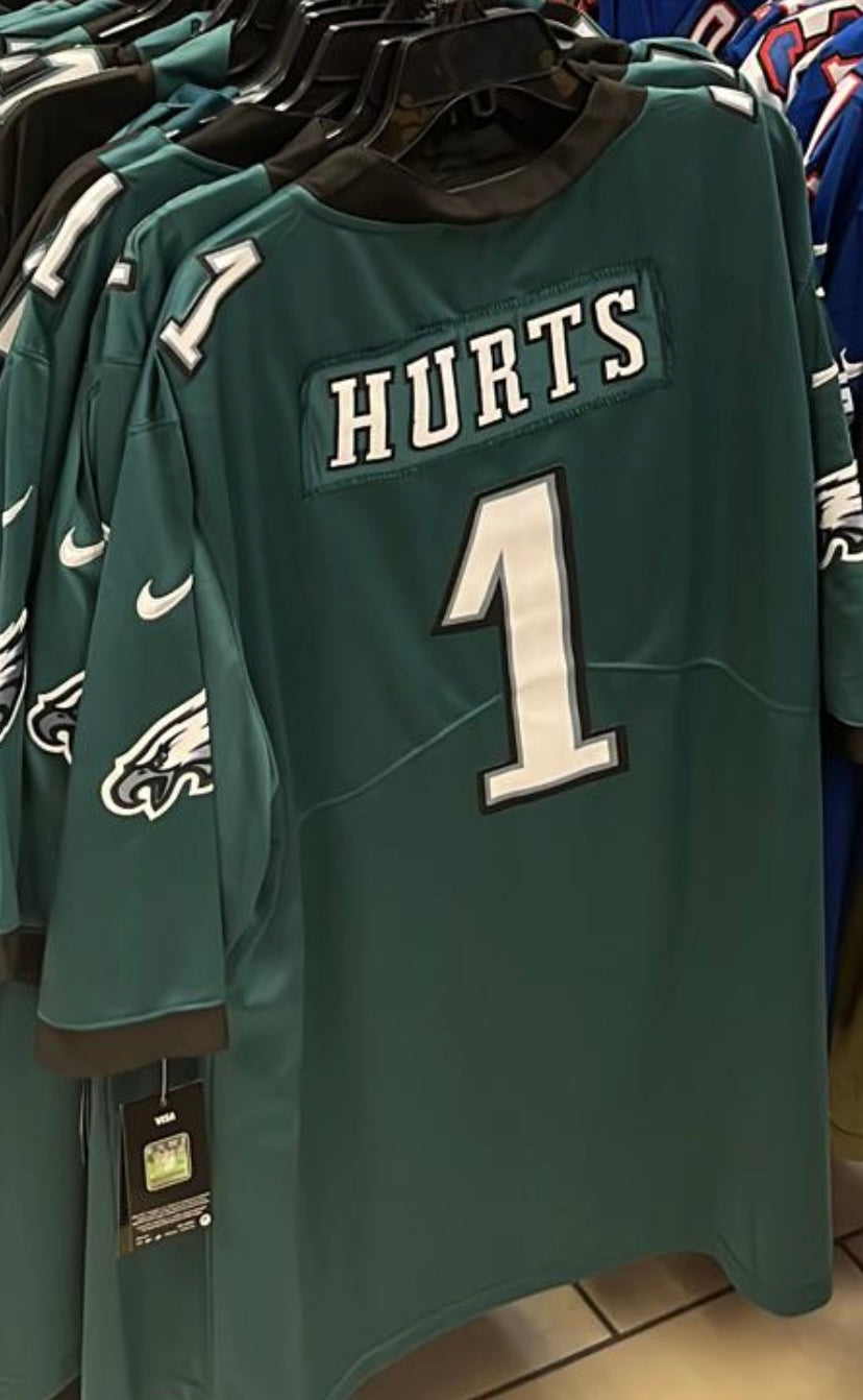 90's Jalen Hurts Philadelphia Eagles Kelly Green Russell Authentic NFL  Jersey Size 48 Large – Rare VNTG