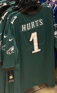 Jalen Hurts Philadelphia Eagles green NIKE Jersey