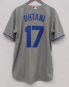 Shohei Ohtani Los Angeles Dodgers jersey gray