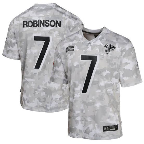 Bijan Robinson Youth Atlanta Falcons Official NFL Nike Salute to Service Jersey