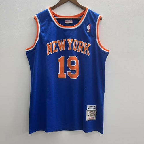 Willis Reed New York Knicks Official NBA Mitchell & Ness Jersey blue