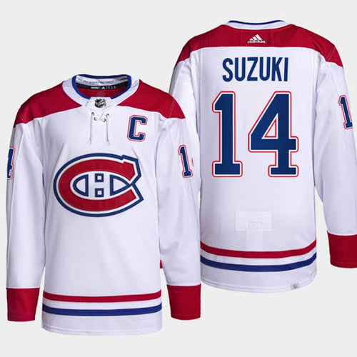 Nick Suzuki Montreal Canadiens Official NHL Jersey Adidas