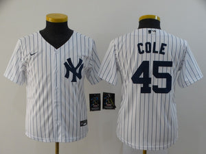 Gerrit Cole YOUTH New York Yankees Jersey white