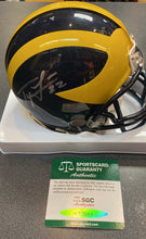 Ty Law Autographed Michigan Wolverines Mini Helmet with COA