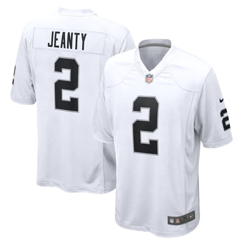 Ashton Jeanty Las Vegas Raiders Official NFL Nike Jersey white black numbers