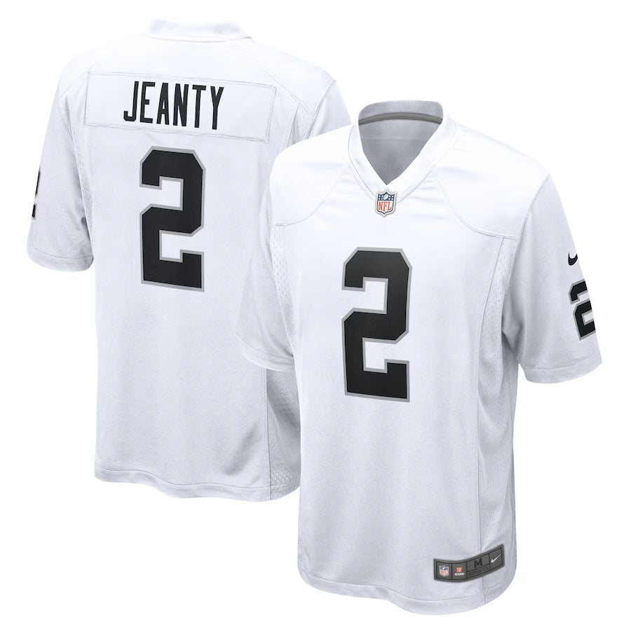 Ashton Jeanty Las Vegas Raiders Official NFL Nike Jersey white black numbers