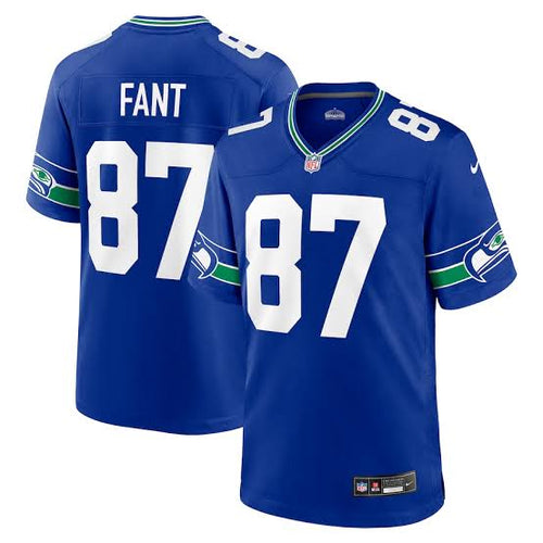 Noah Fant Seattle Seahawks Official NFL Jersey Nike Classic blue retro