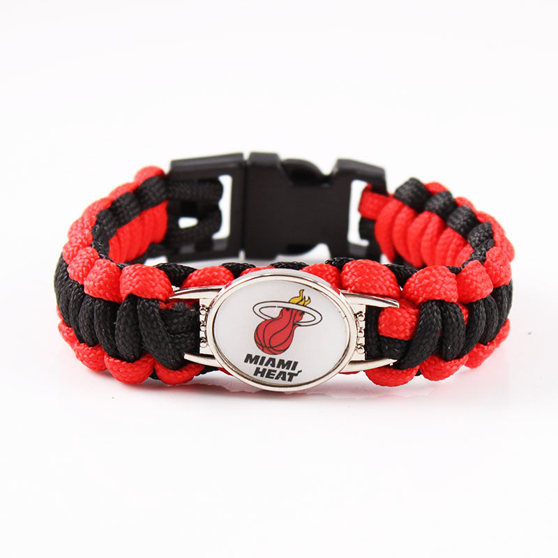 Miami Heat snap clasp bracelet