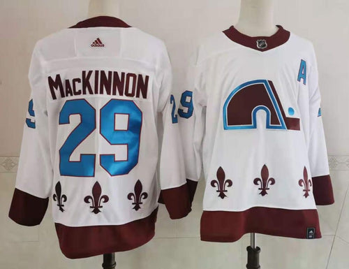 Nathan MacKinnon Colorado Avalanche Quebec Nordiques Jersey Adidas