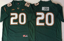 Ed Reed YOUTH KIDS Miami Hurricanes Official NCAA Adidas Jersey Green
