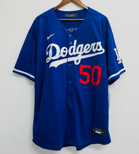 Mookie Betts Los Angeles Dodgers Official MLB Nike Jersey blue