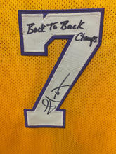 Lamar Odom Los Angeles Lakers autographed jersey COA