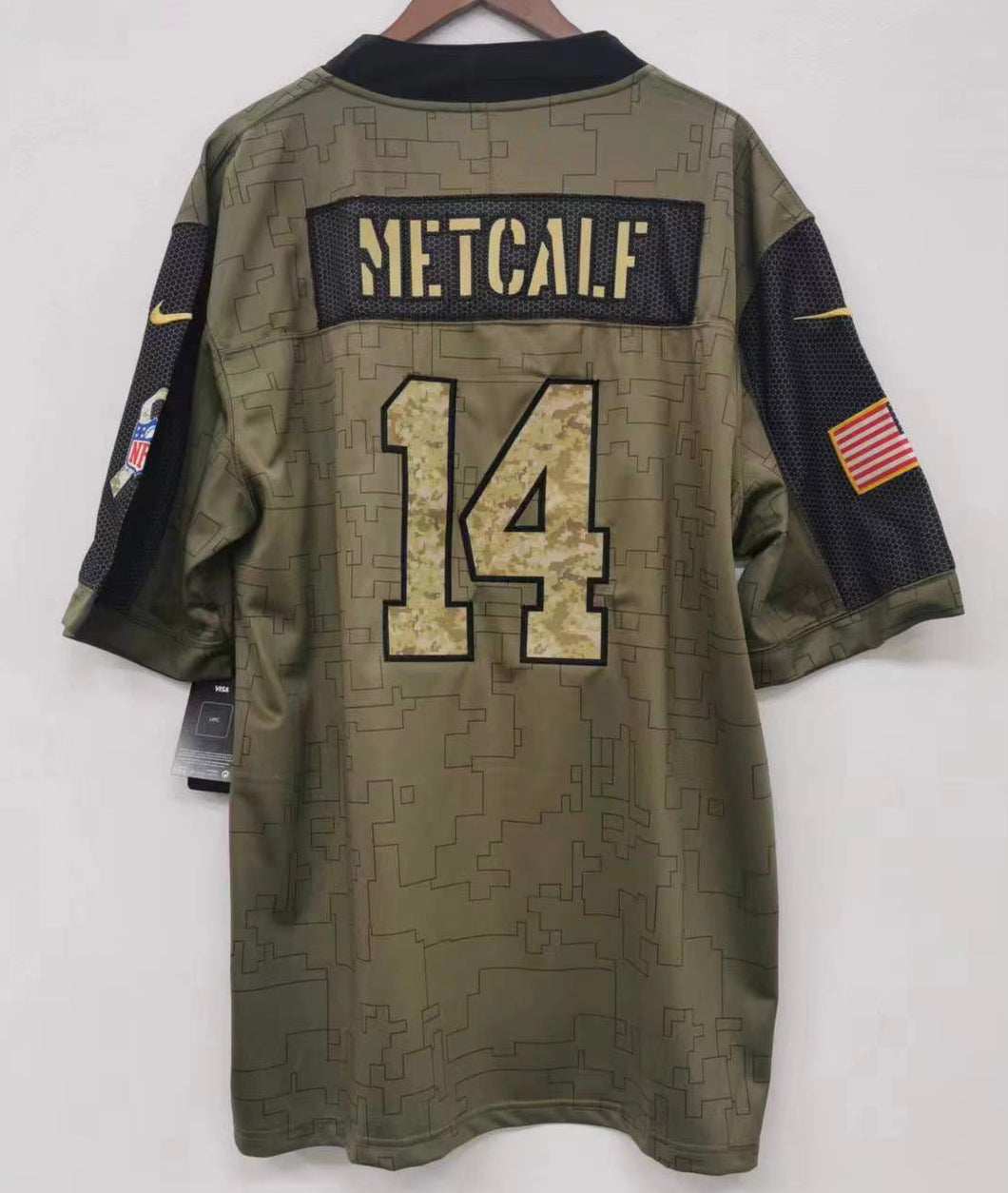 DK Metcalf Seattle Seahawks military salute to service Jersey