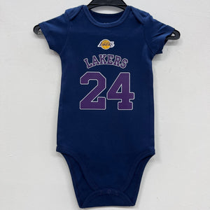 Kobe Bryant Los Angeles Lakers baby onesie creeper snap suit b/t blue