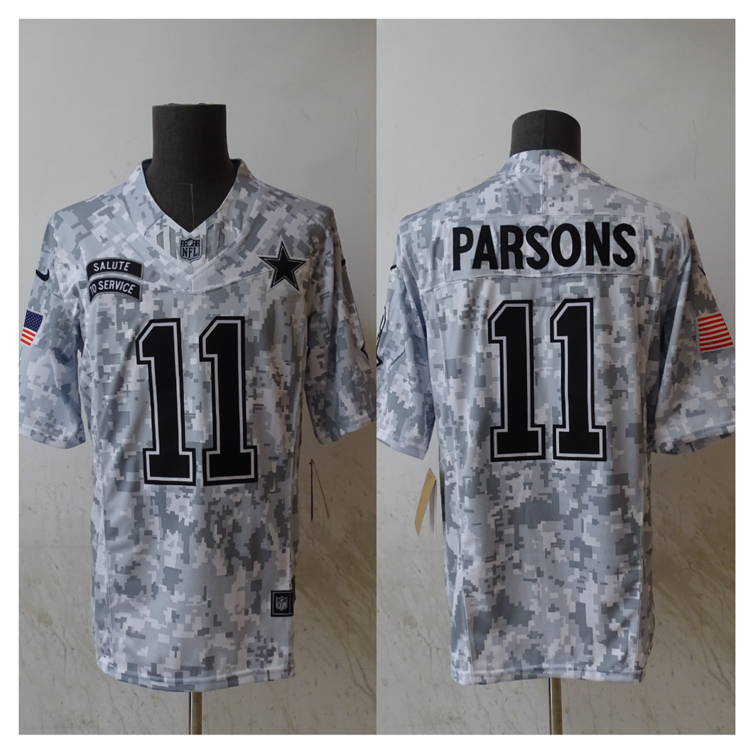 Micah Parsons Dallas Cowboys 2024 military salute to service Jersey