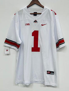 Justin Fields Ohio State Buckeyes Jersey white