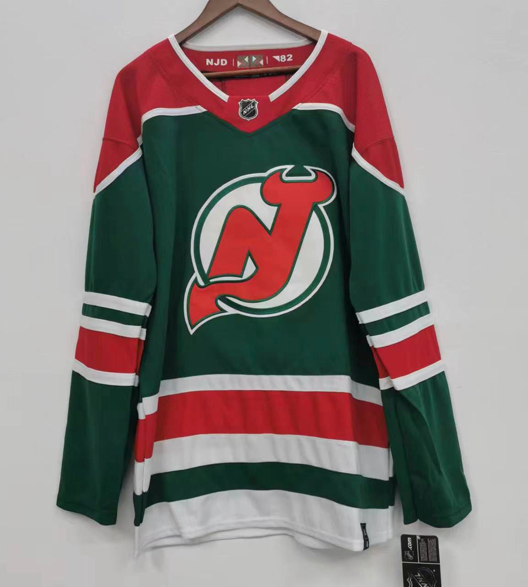 New Jersey Devils Jersey green No name on back Adidas Classic Authentics