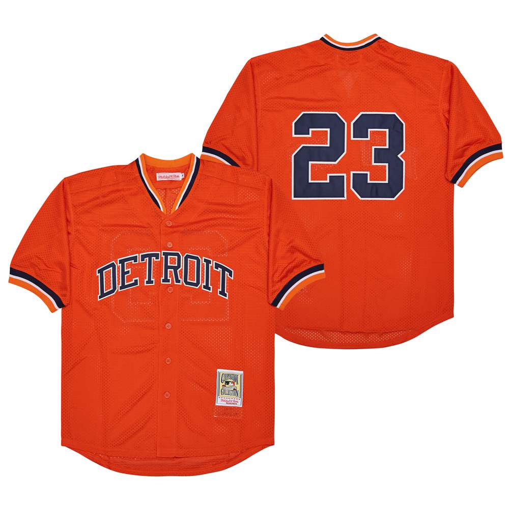 Willie Horton Detroit Tigers Jersey Orange