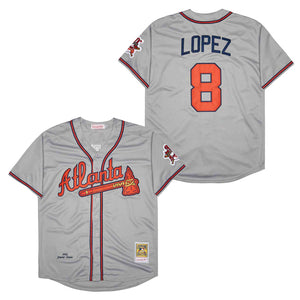 Javier Lopez Atlanta Braves 1995 Mitchell & Ness gray