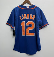 Francisco Lindor New York Mets official MLB Nike Jersey blue