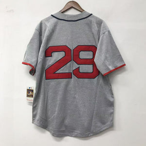 Satchel Paige Cleveland Indians Jersey Mitchell & Ness Gray