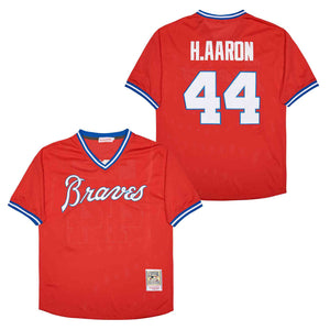 Hank Aaron Atlanta Milwaukee Braves Jersey Mitchell & Ness