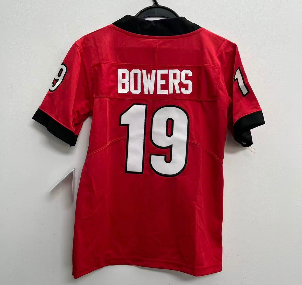 Brock Bowers YOUTH KIDS Georgia Bulldogs Official NCAA Nike Jersey red