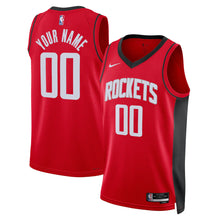 Any name and number Houston Rockets customized Official NBA Nike Alternate Jersey red