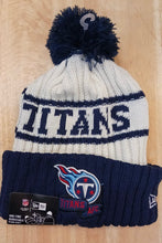 Tennessee Titans Official NFL New Era winter Hat with Pom Pom