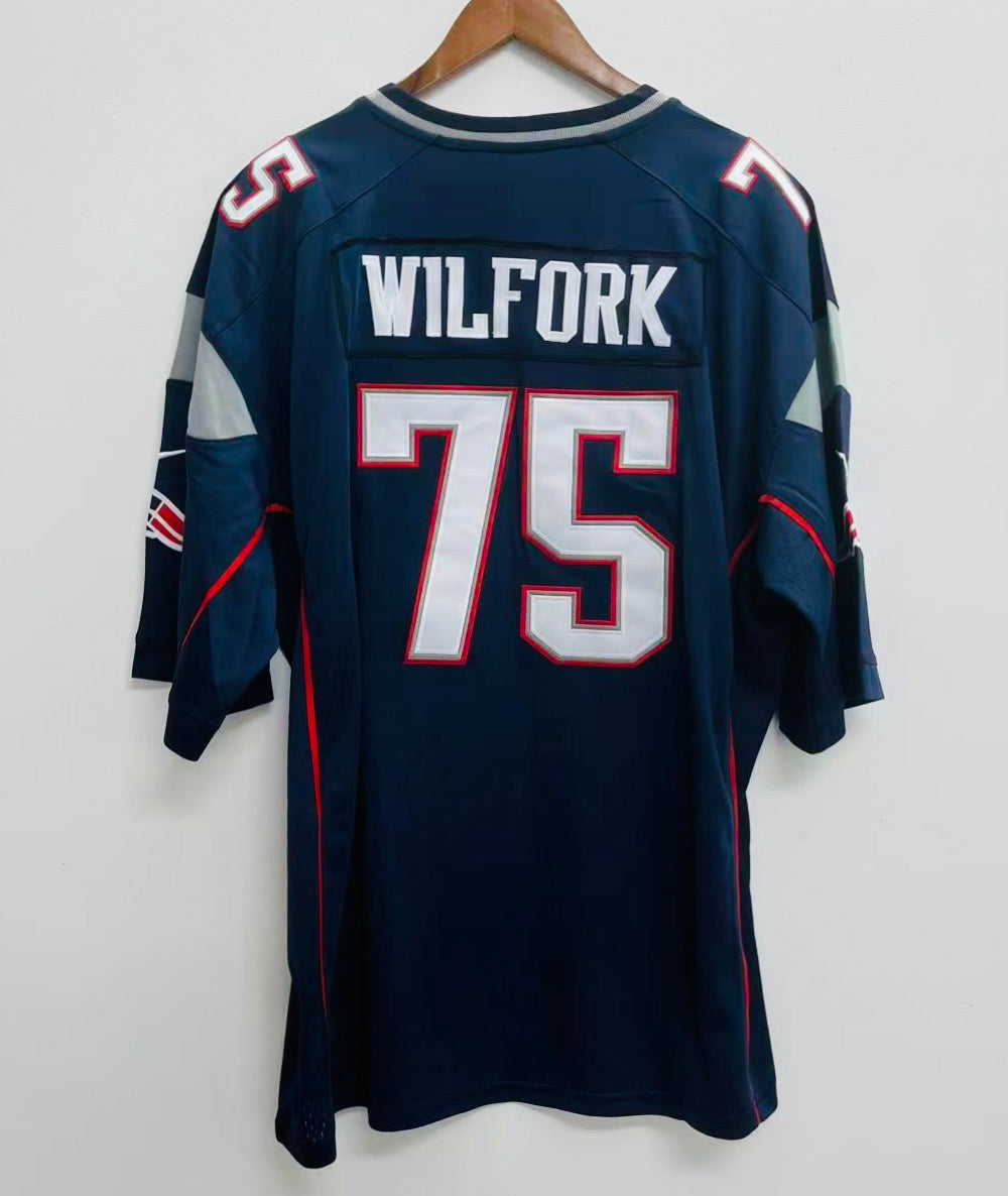 Vince Wilfork New England Patriots Official NFL Nike Jersey blue