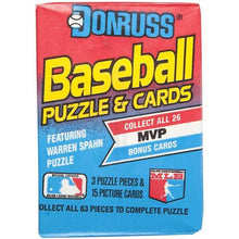 1989 Donruss baseball wax box 36 packs